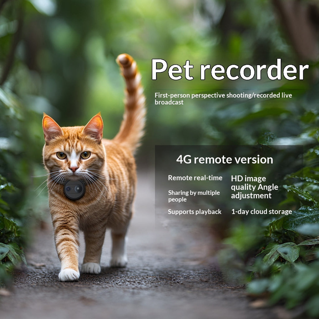 Correa para mascotas con cámara y grabadora