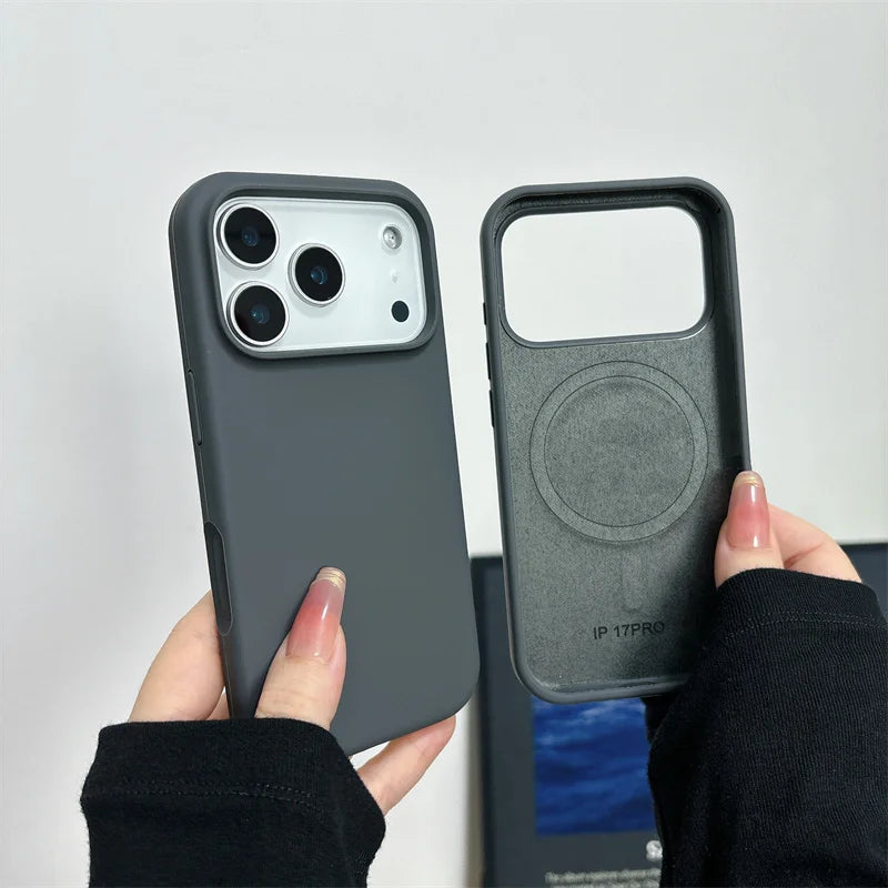 Funda magnética de silicona para iPhone