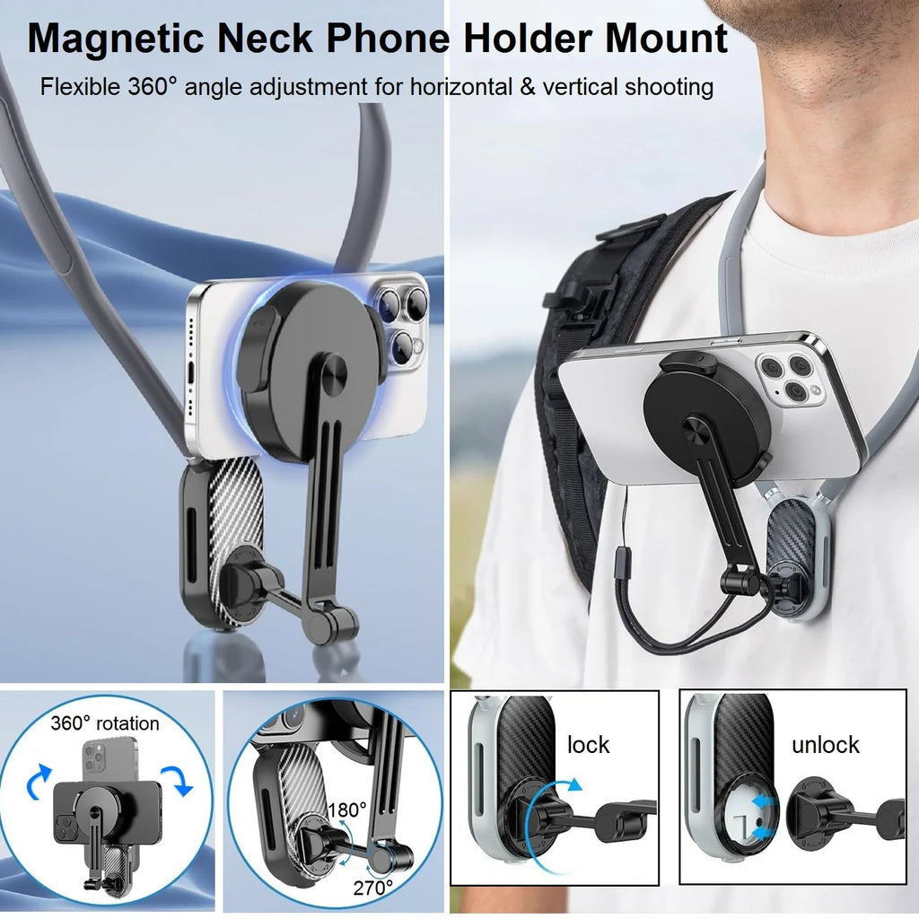 Soporte magnético de cuello para teléfono