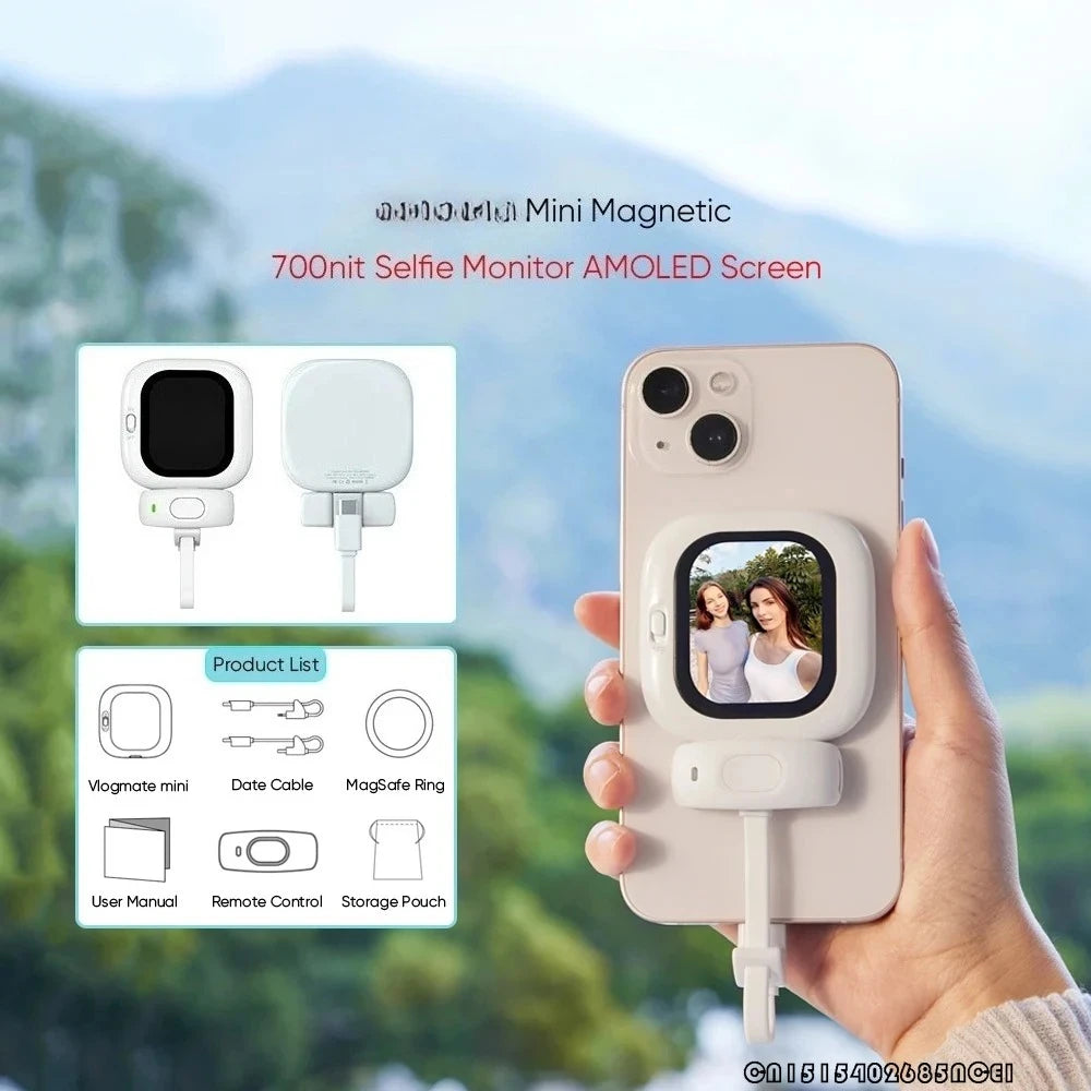 Mini pantalla magnética para selfies