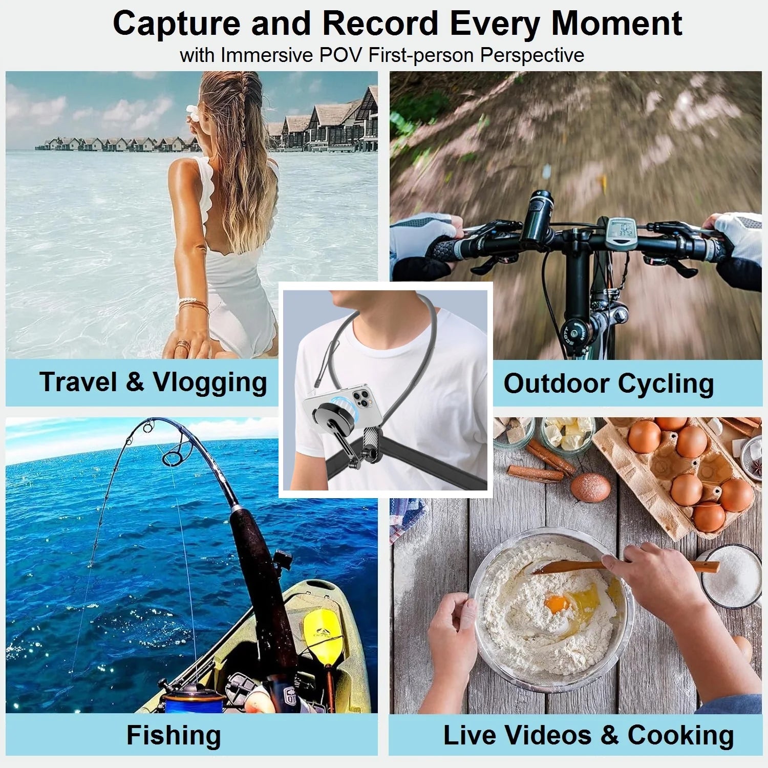 Soporte magnético de cuello para teléfono