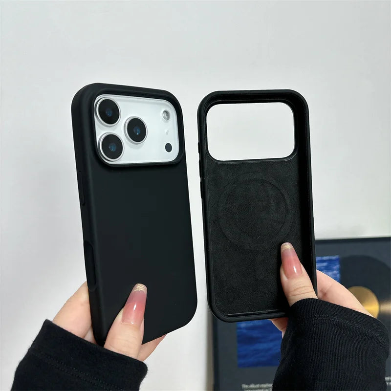 Funda magnética de silicona para iPhone