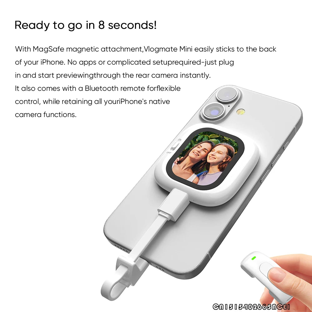 Mini pantalla magnética para selfies