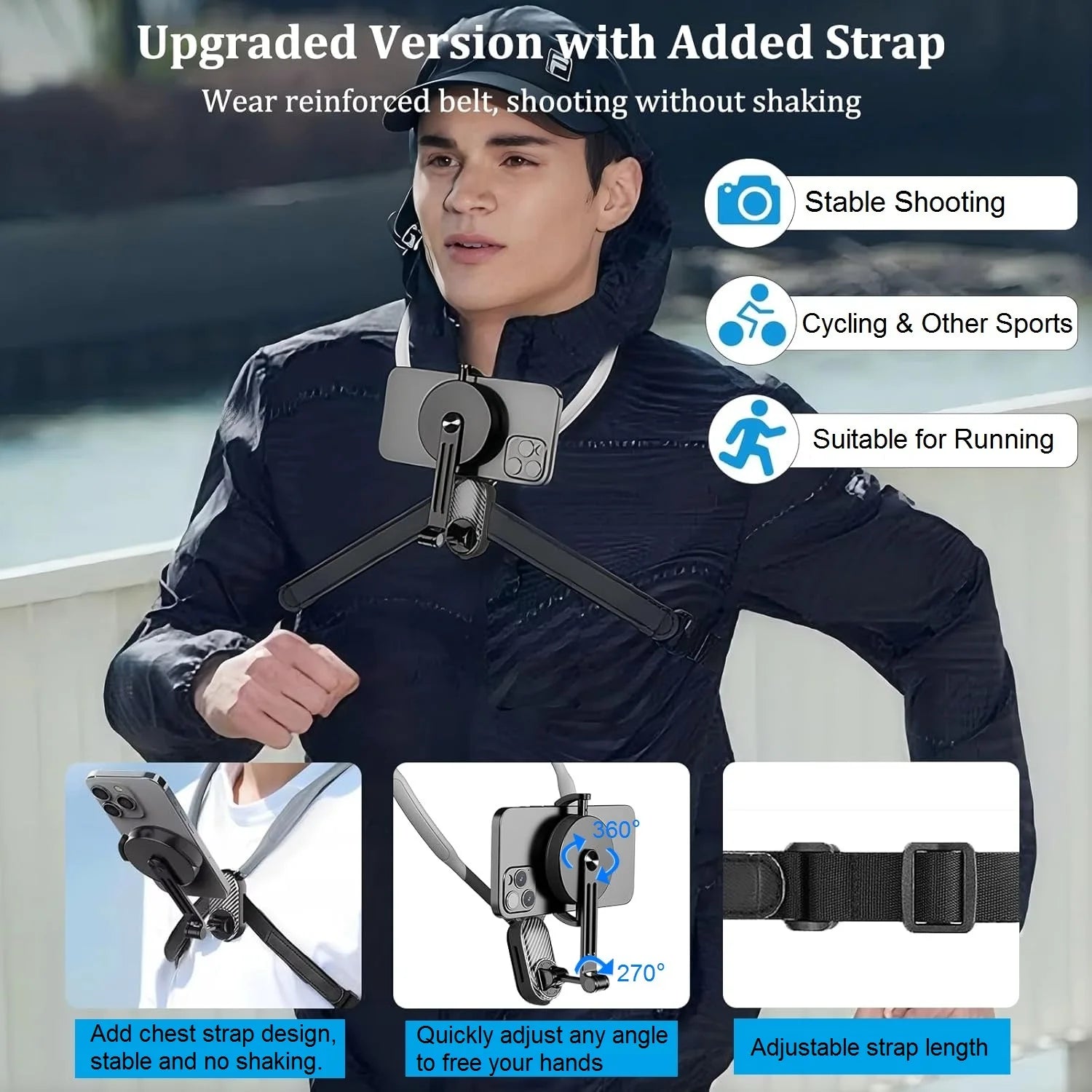 Soporte magnético de cuello para teléfono