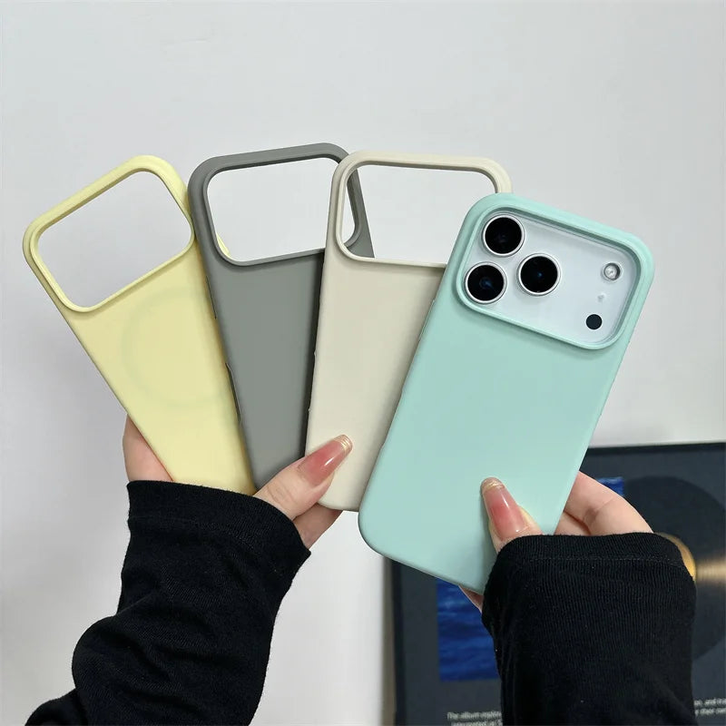 Funda magnética de silicona para iPhone