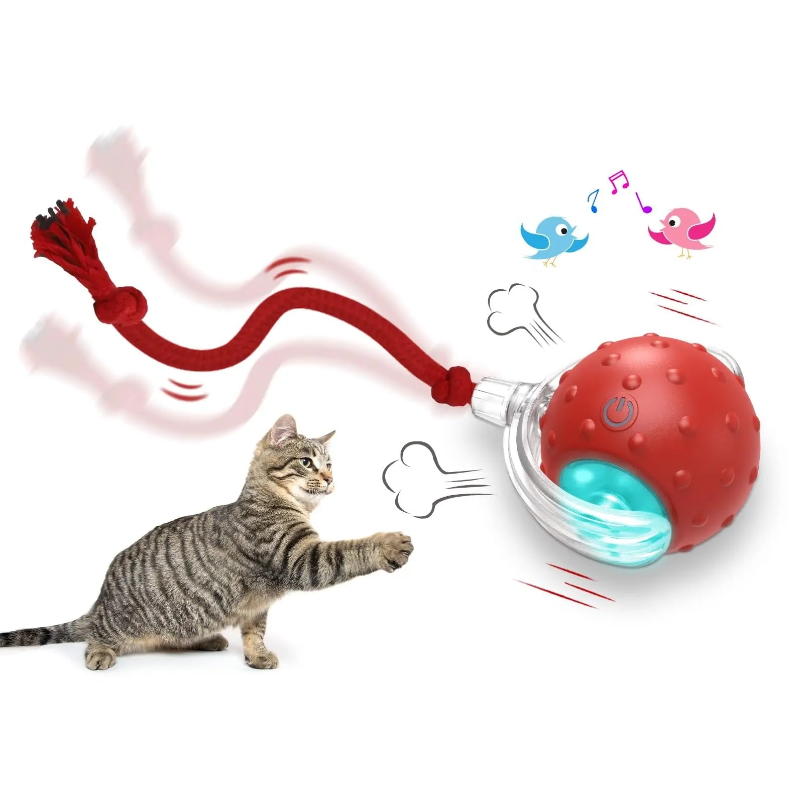 Pelota de juguete interactiva para gatos